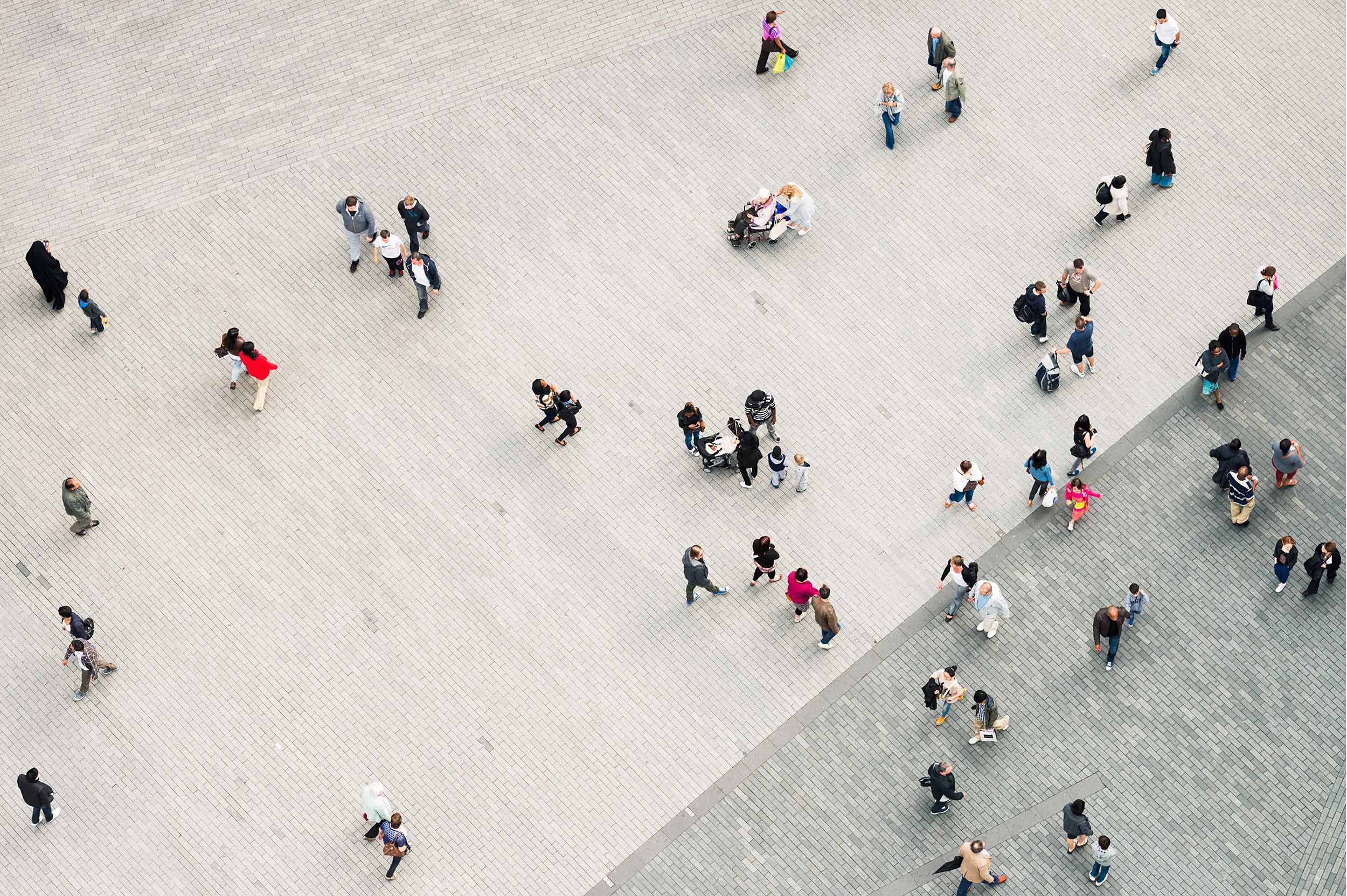 Walking people