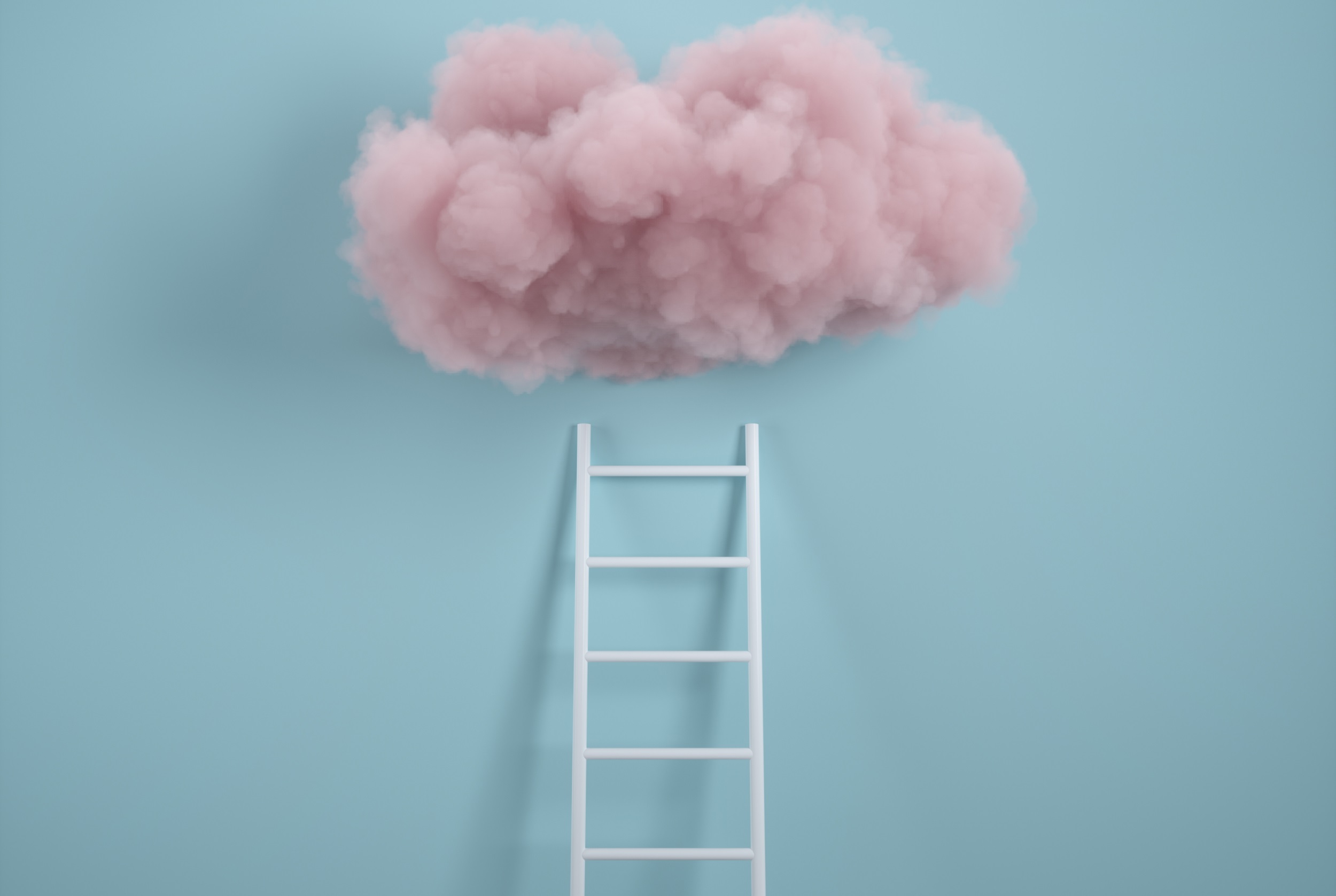 pink cloud ladder